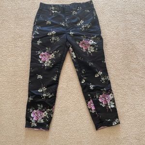 Black Satin Zara Pants